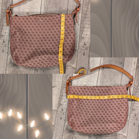 Dooney & Bourke Red Signature Canvas Hobo Shoulder Bag - Picture 12 of 12